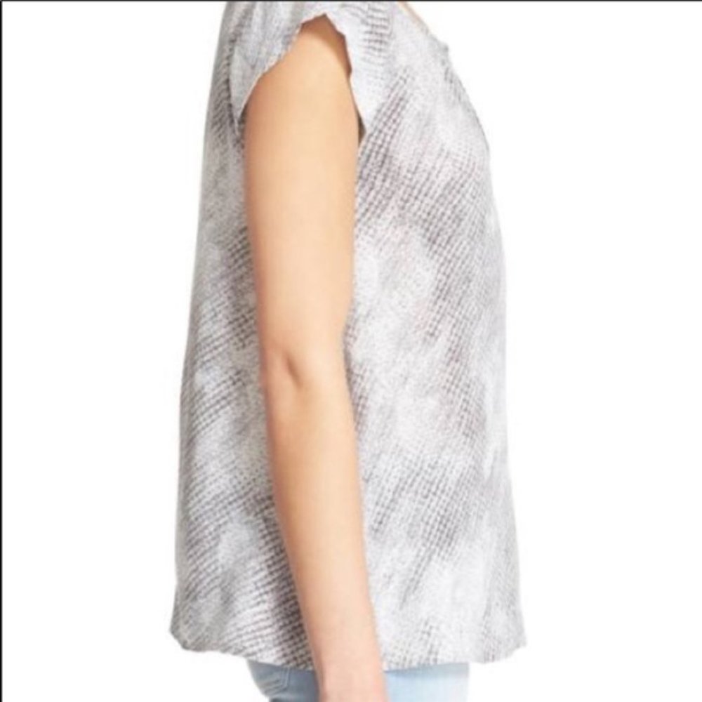 Joie Python Print Silk Blouse Size Small - image 6